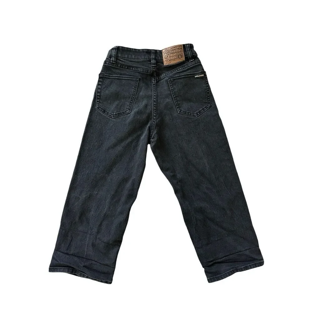 Volcom Men's Billow‎ Loose Fit Black Jeans Size 22 Denim